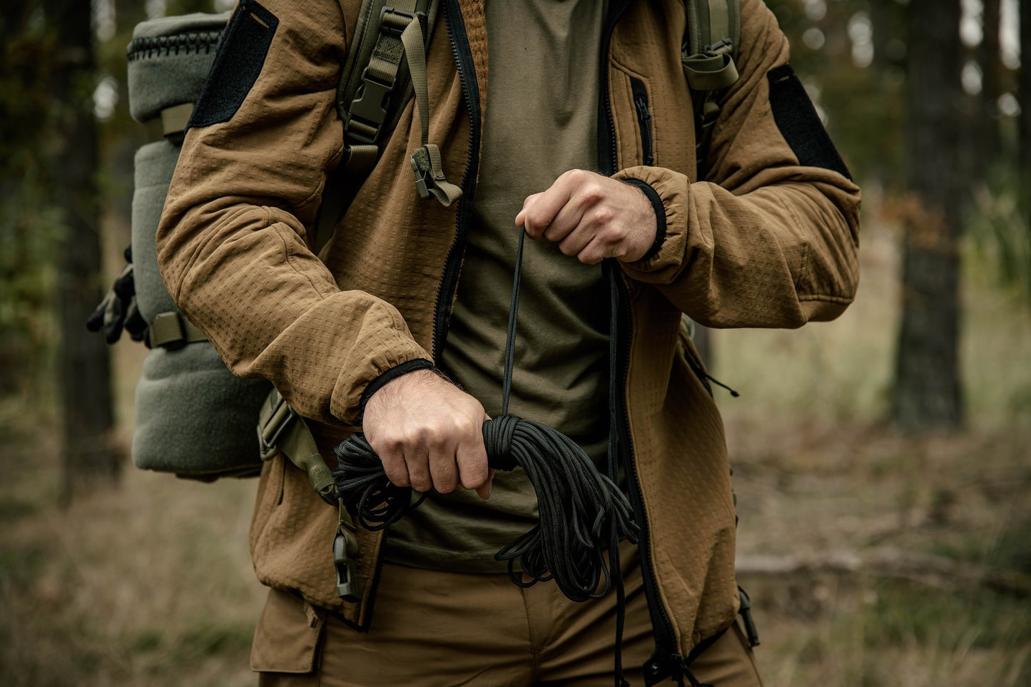 Linka spadochronowa Paracord Badger Outdoor 550 30 m - Black