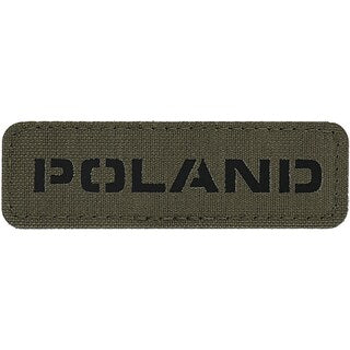 Naszywka M-Tac Poland Laser Cut - Ranger Green/Black