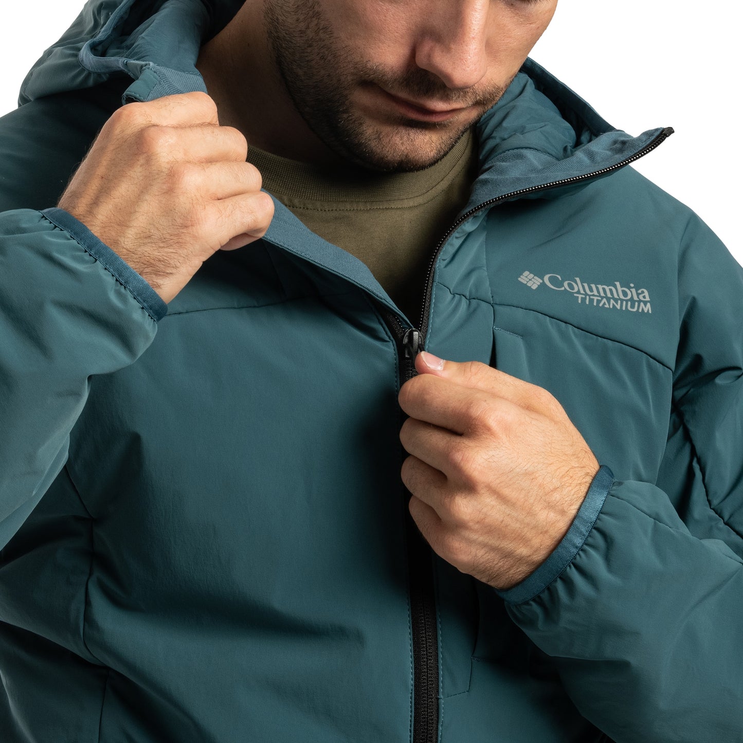 Kurtka Columbia Silver Leaf Lite Insulated Hooded Jacket - Everblue