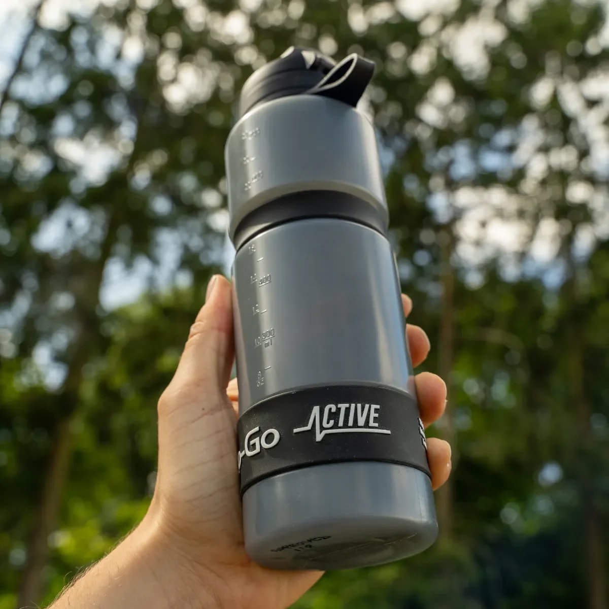 Butelka z filtrem Water-to-Go Active 750 ml - Czarna
