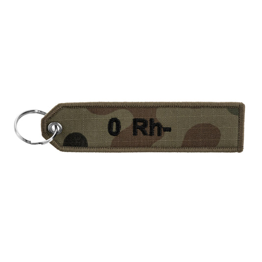 Brelok grupa krwi 0 Rh- - wz.93 Pantera PL Woodland