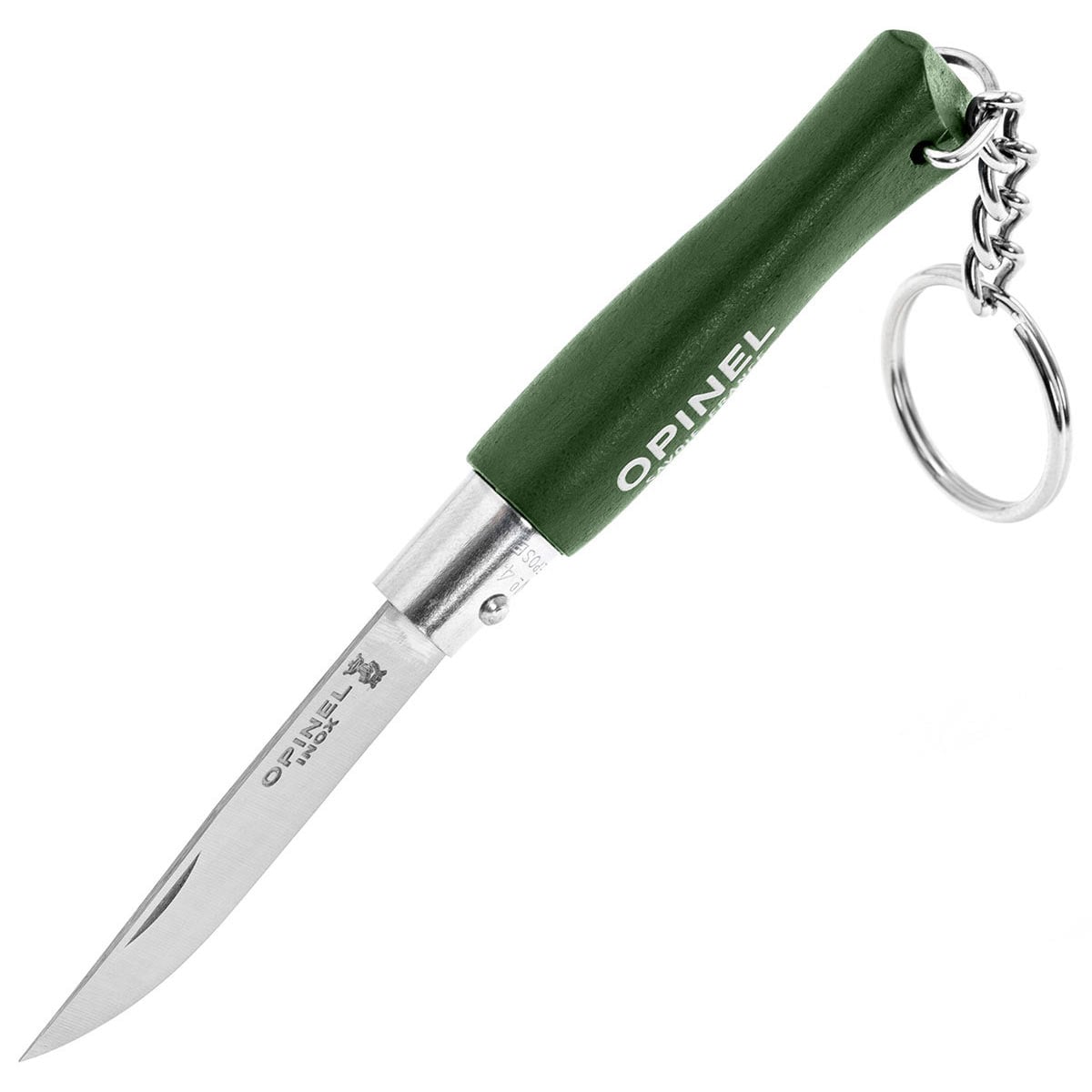 Nóż składany Opinel No.4 Colorama Inox Brelok - Khaki