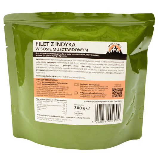 Danie gotowe Maverick Food Indyk w sosie musztardowym - 300 g