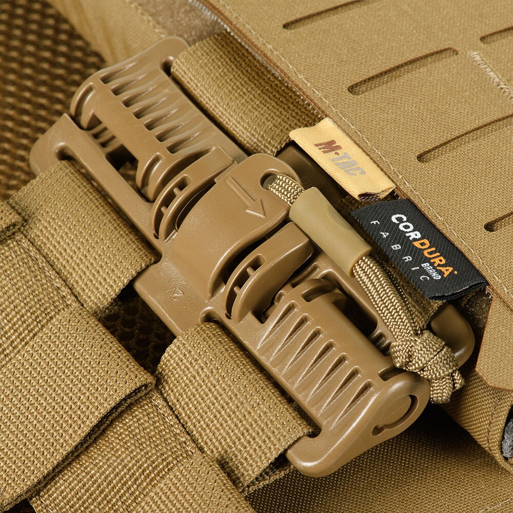 Kamizelka taktyczna typu Plate Carrier M-Tac Cuirass Fast QRS Gen. II Coyote - na płyty L/XL