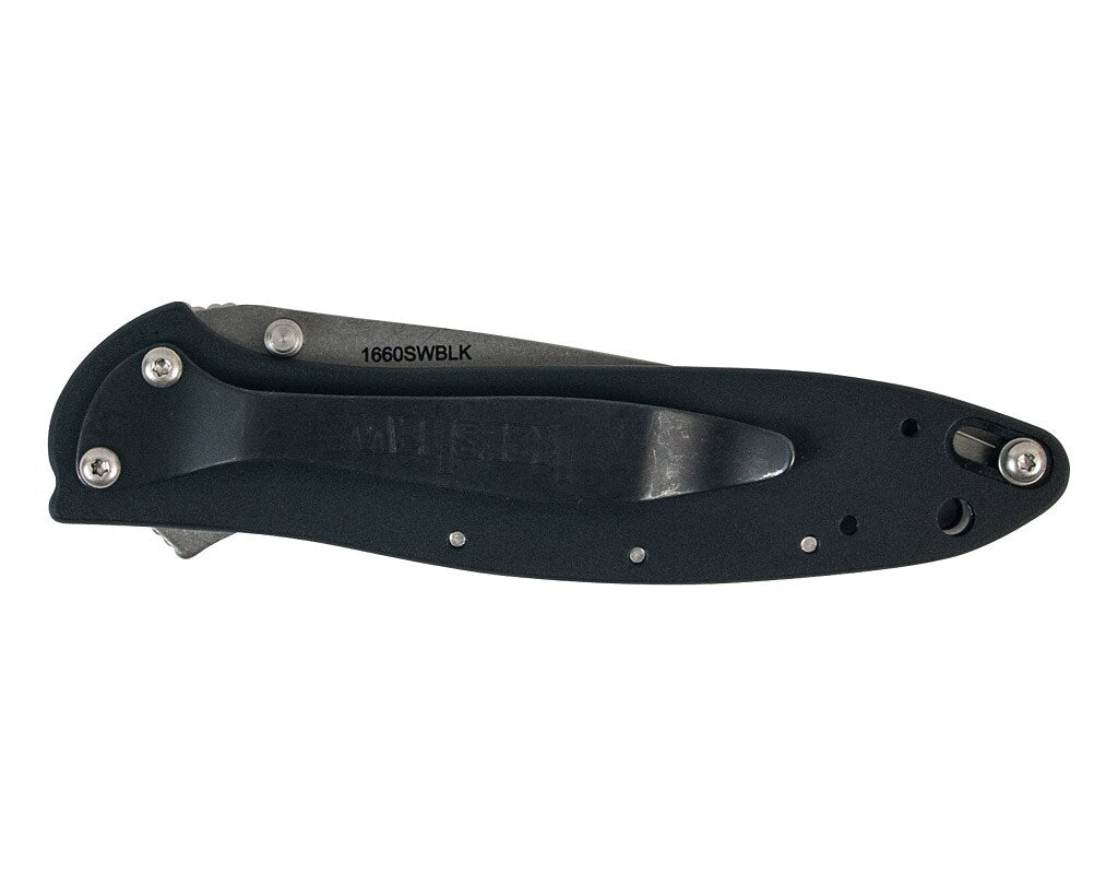 Nóż składany Kershaw Leek 1660SWBLK Stonewash Black