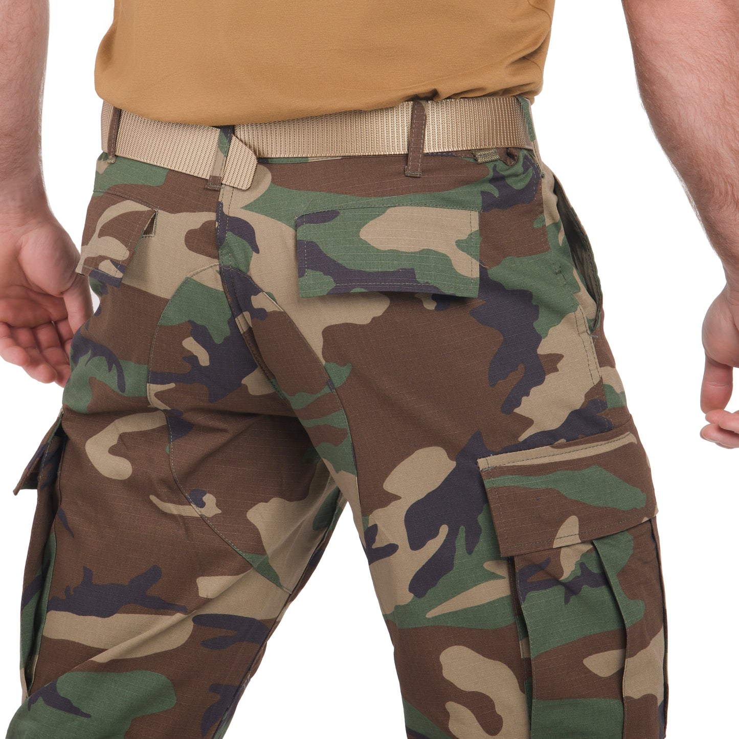 Spodnie wojskowe Mil-Tec Teesar Rip-Stop BDU Slim Fit - Woodland