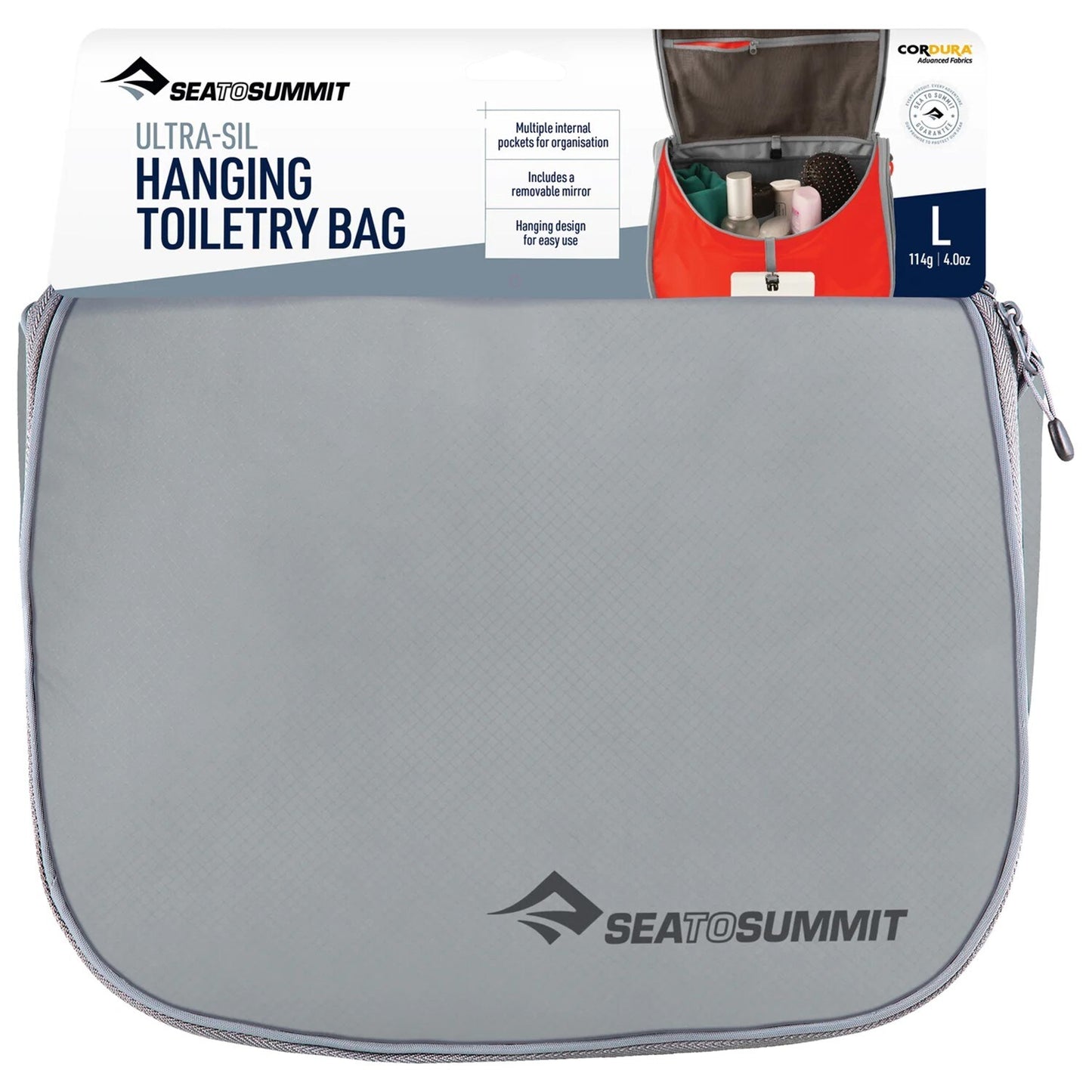 Kosmetyczka Sea To Summit Ultra-Sil Hanging Toiletry Bag Large - HighRise Grey