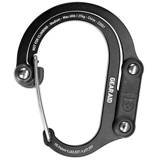 Karabińczyk Gear Aid Heroclip Medium - Stealth Black