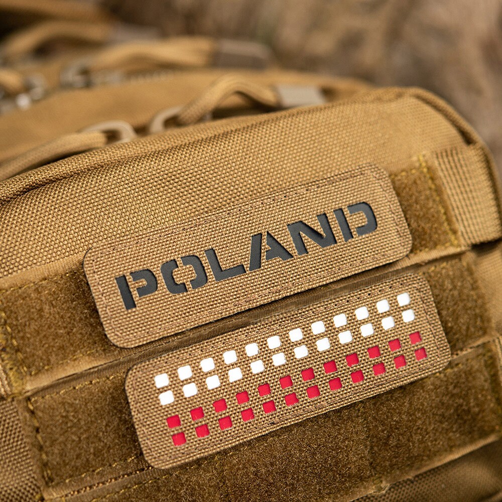 Naszywka M-Tac Poland Laser Cut - Coyote/Black