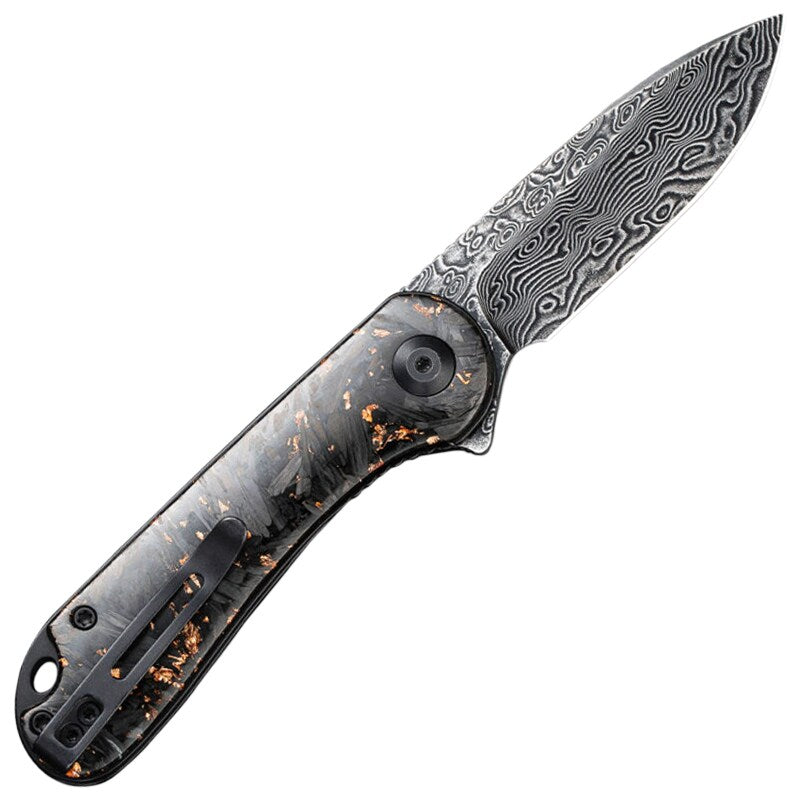 Nóż składany Civivi Elementum Damast Resin - Black/Cooper