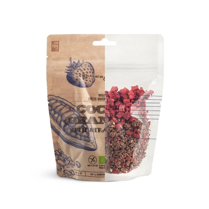 Żywność liofilizowana LYOFOOD Eko Kakaowa granola z truskawkami 85 g