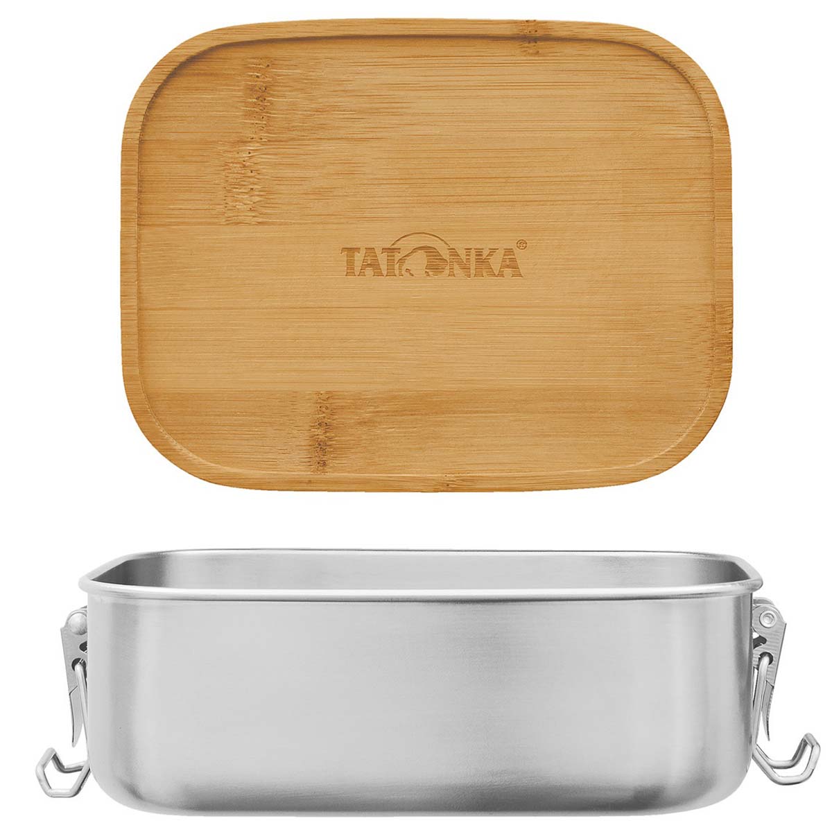 Pojemnik Tatonka Stainless Steel Lunch Box Bamboo I - 800 ml