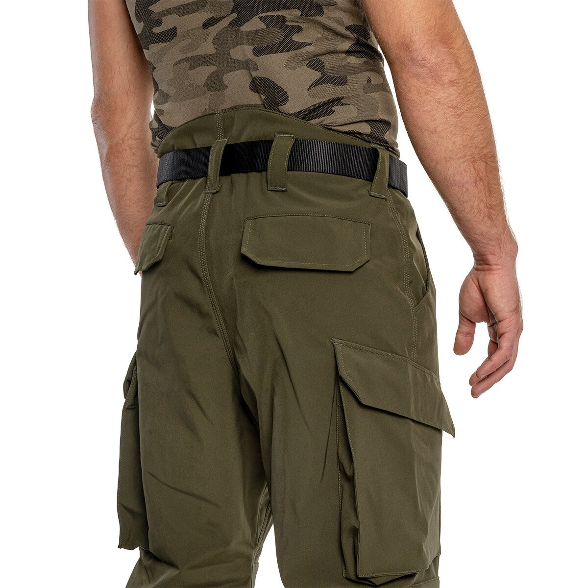 Spodnie ocieplane Mil-Tec Softshell Explorer wodoodporne - Olive