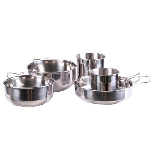 Zestaw naczyń Mil-Tec Stainless Steel Cook Set - 5 elementów