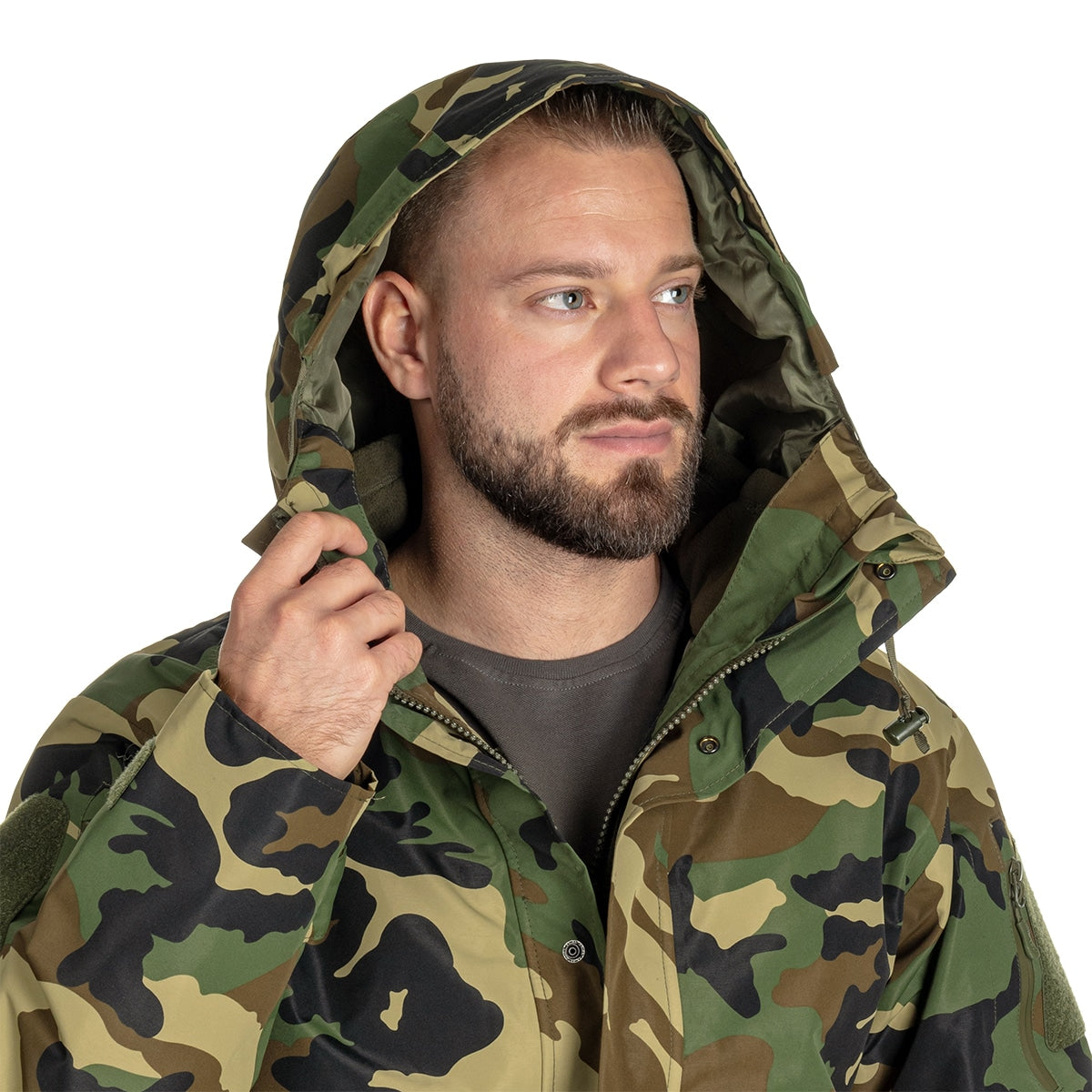Kurtka Mil-Tec ECWCS Wet Weather Gen.II z podpinką Woodland
