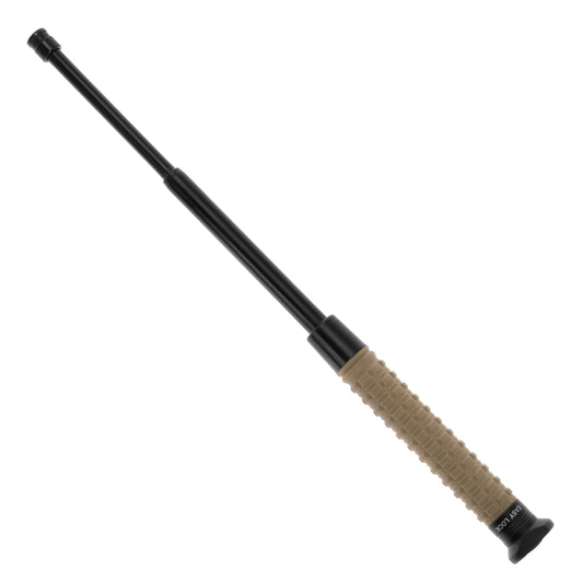 Pałka teleskopowa ESP Easy Lock Anti-Slip Triangle End hartowana 18" - Khaki/Black