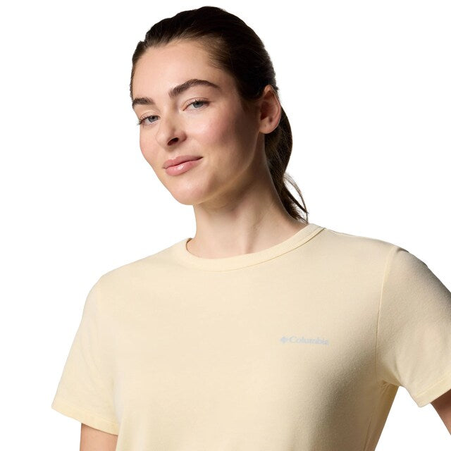Koszulka T-shirt damska Columbia Sun Trek Short Sleeve II - Lemon Wash
