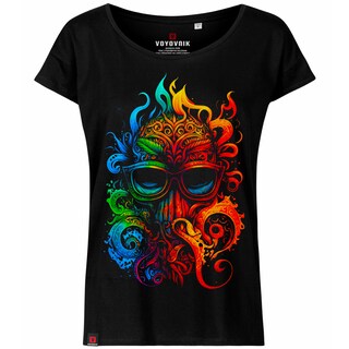 Koszulka T-shirt damska Voyovnik Colorblast Octopus - Black