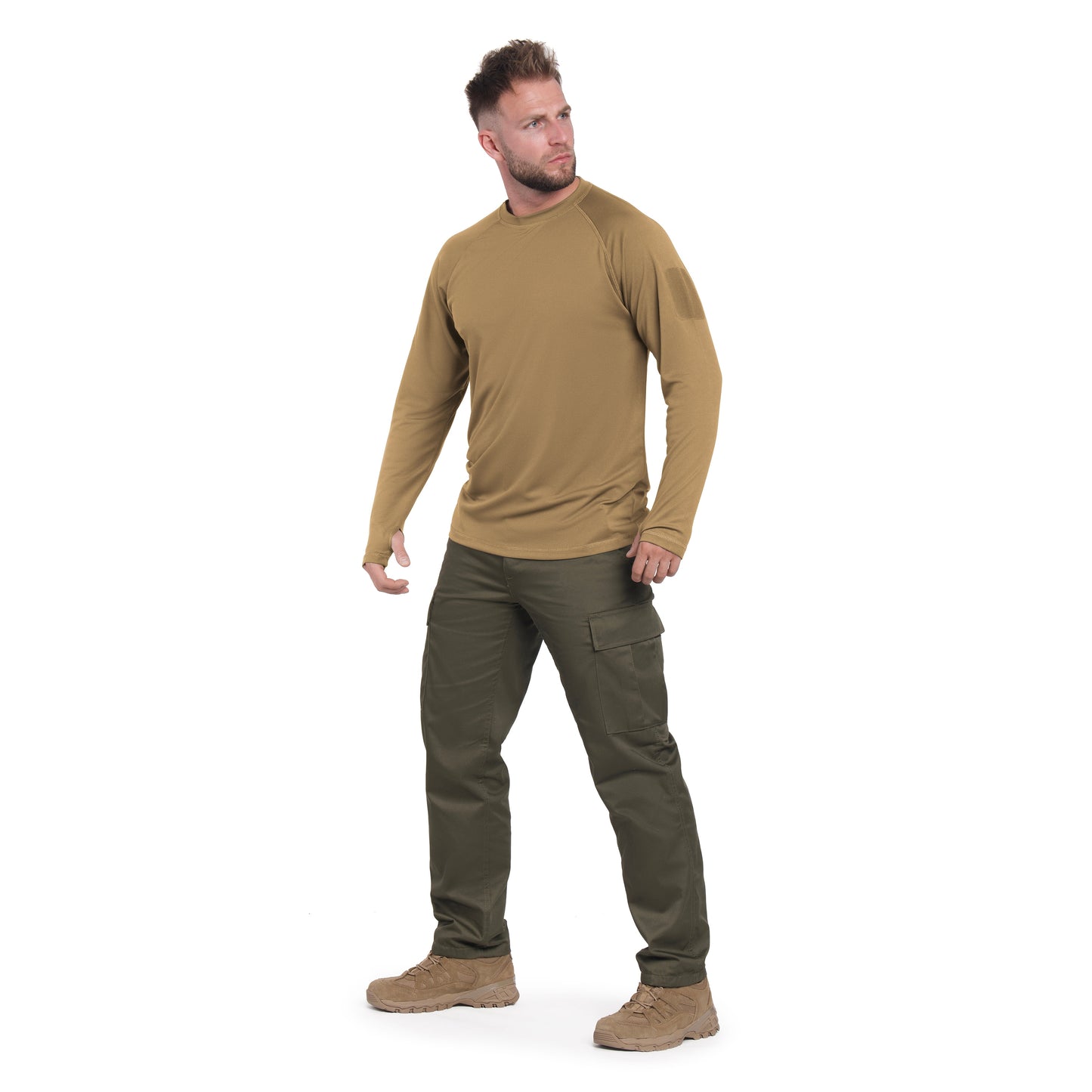 Koszulka termoaktywna Mil-Tec Tactical Long Sleeve - Coyote