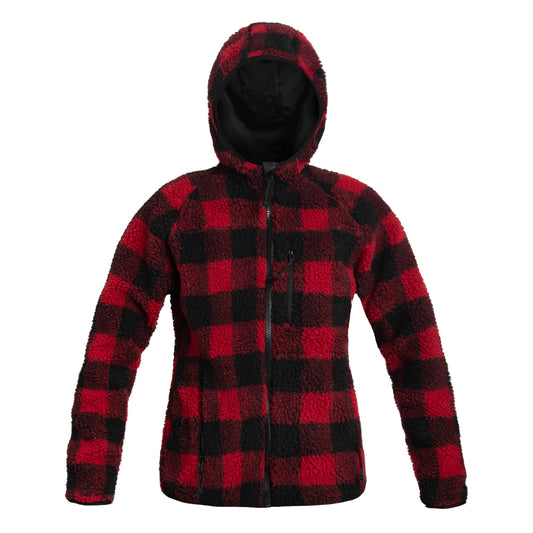 Kurtka damska Brandit Teddyfleece Jacket - Red/Black