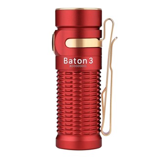 Latarka akumulatorowa Olight Baton 3 Red - 1200 lumenów