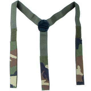 Spodnie Mil-Tec Wet Weather 3-Layer Laminate Waterproof z szelkami - Woodland