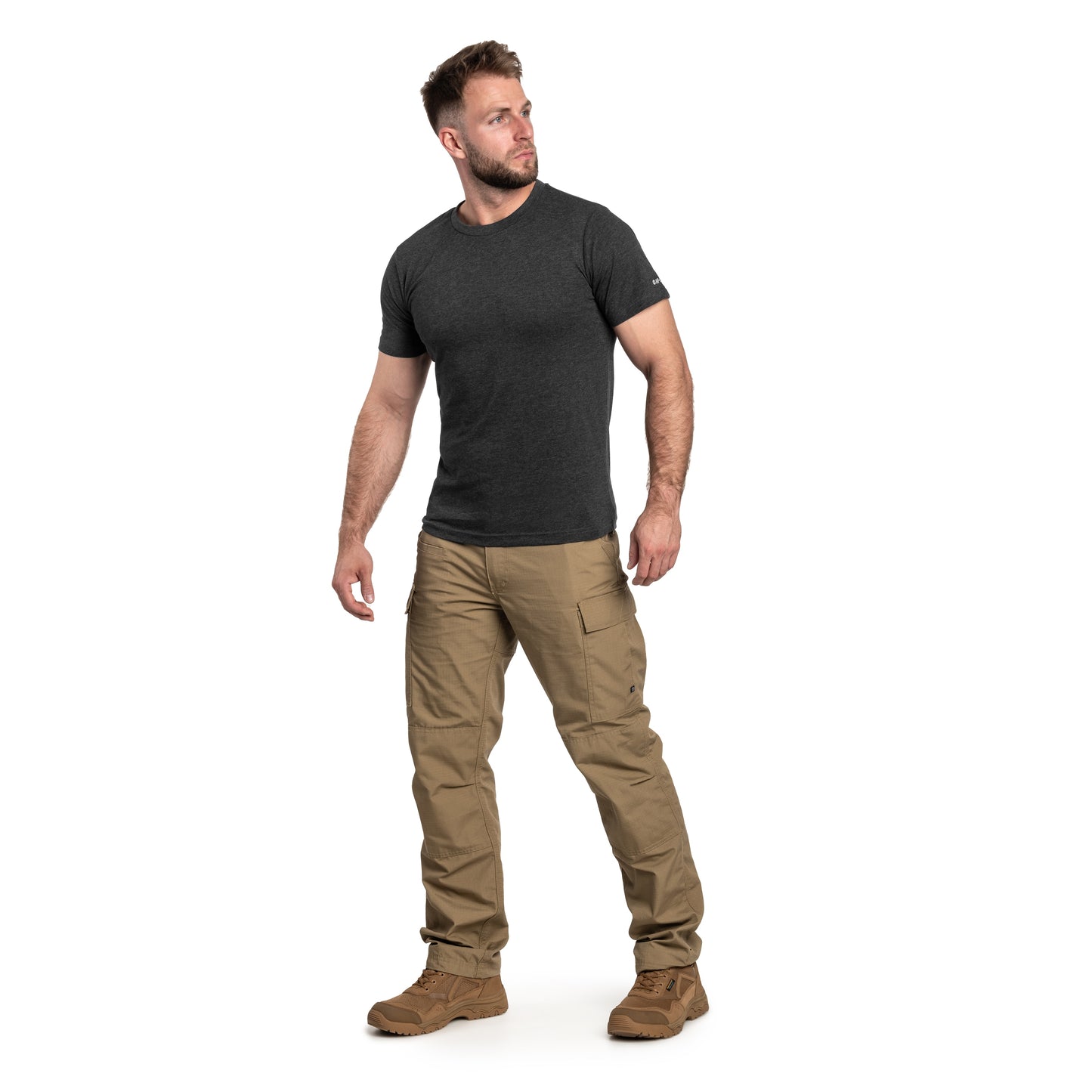 Koszulka T-Shirt Hi-Tec Plain - Dark Grey Melange