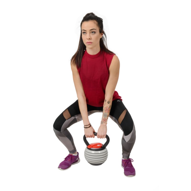 Kettlebell HMS z regulacją obciążenia KR40