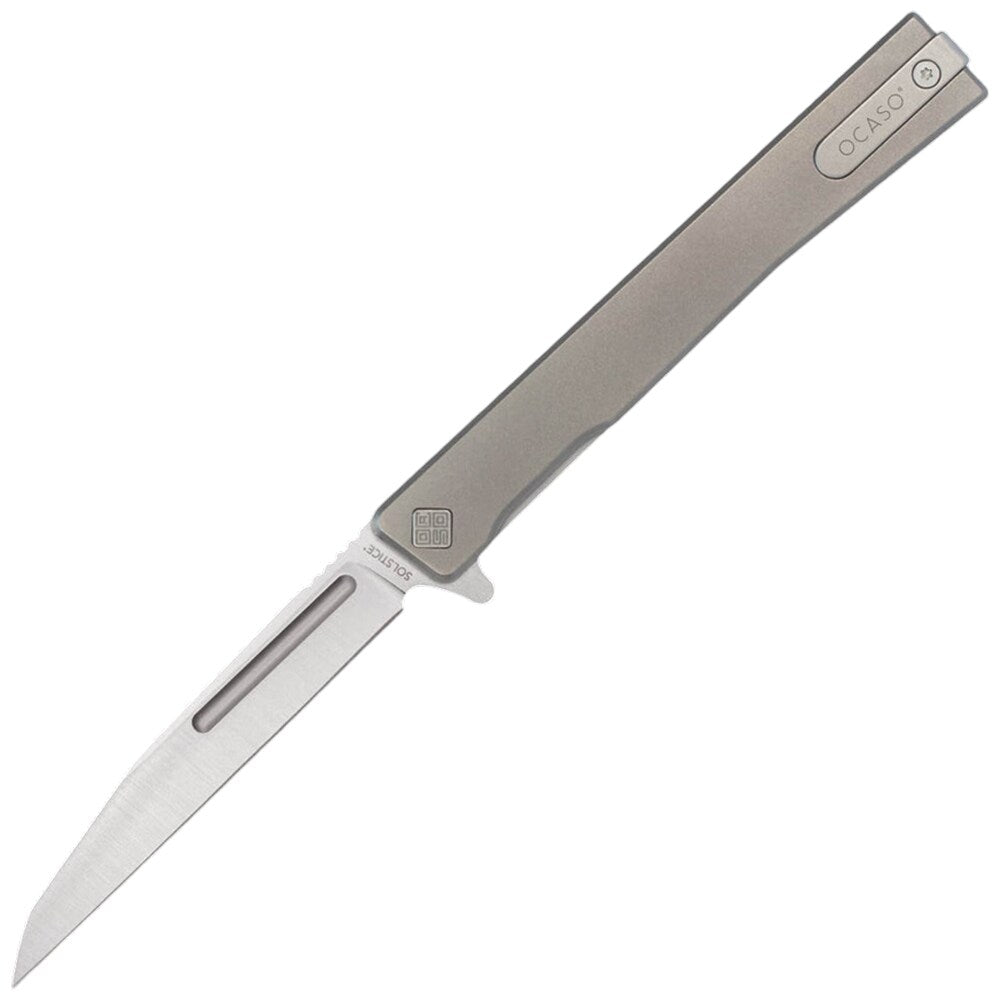 Nóż składany Ocaso Solstice Titanium Wharncliffe Blade - Satin
