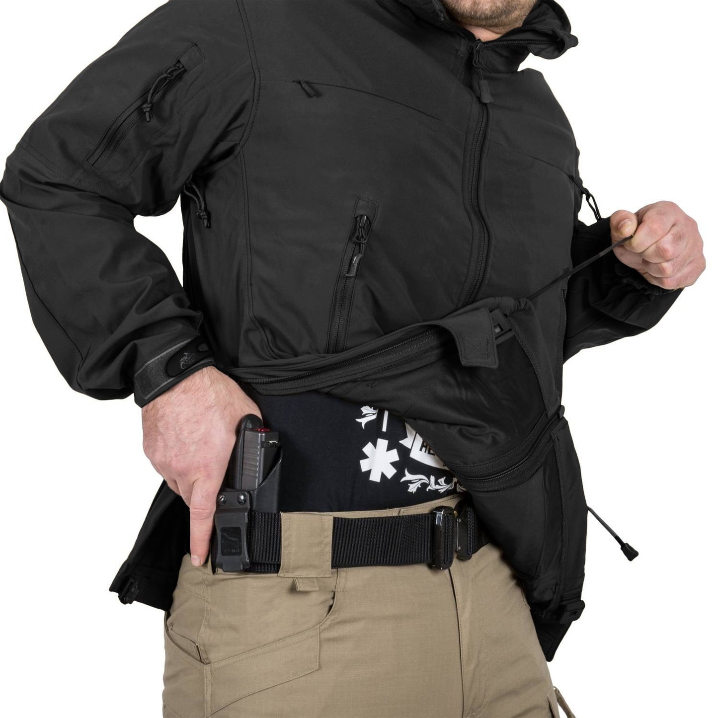 Kurtka Helikon Cougar Softshell Windblocker QSA HID - Black