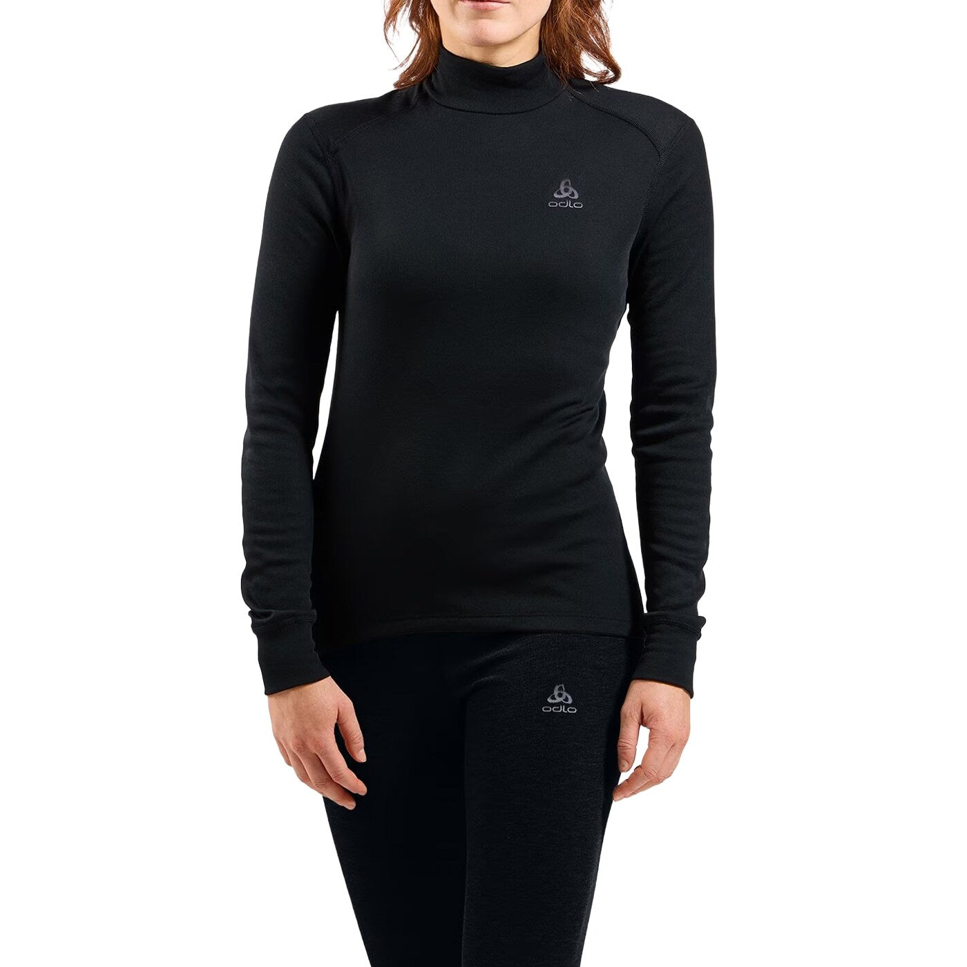 Koszulka termoaktywna damska Odlo Active Warm Base Layer Turtleneck - Black