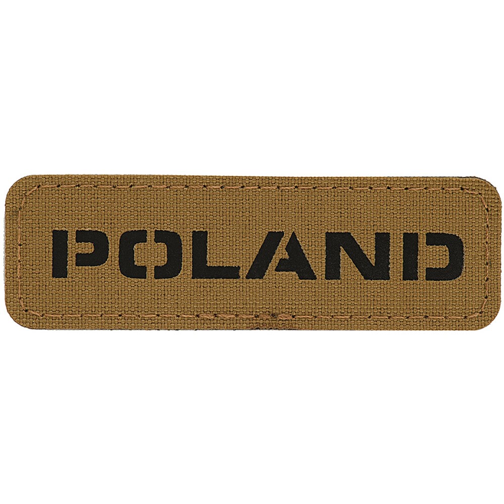 Naszywka M-Tac Poland Laser Cut - Coyote/Black