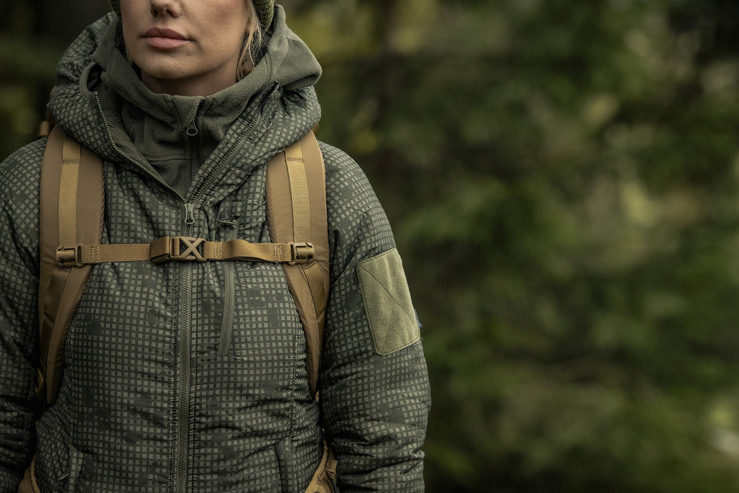Kurtka damska Helikon Wolfhound Hoodie - Desert Night Camo