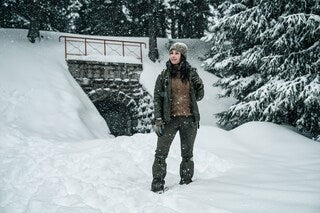 Kurtka damska Helikon Wolfhound Hoodie - Desert Night Camo
