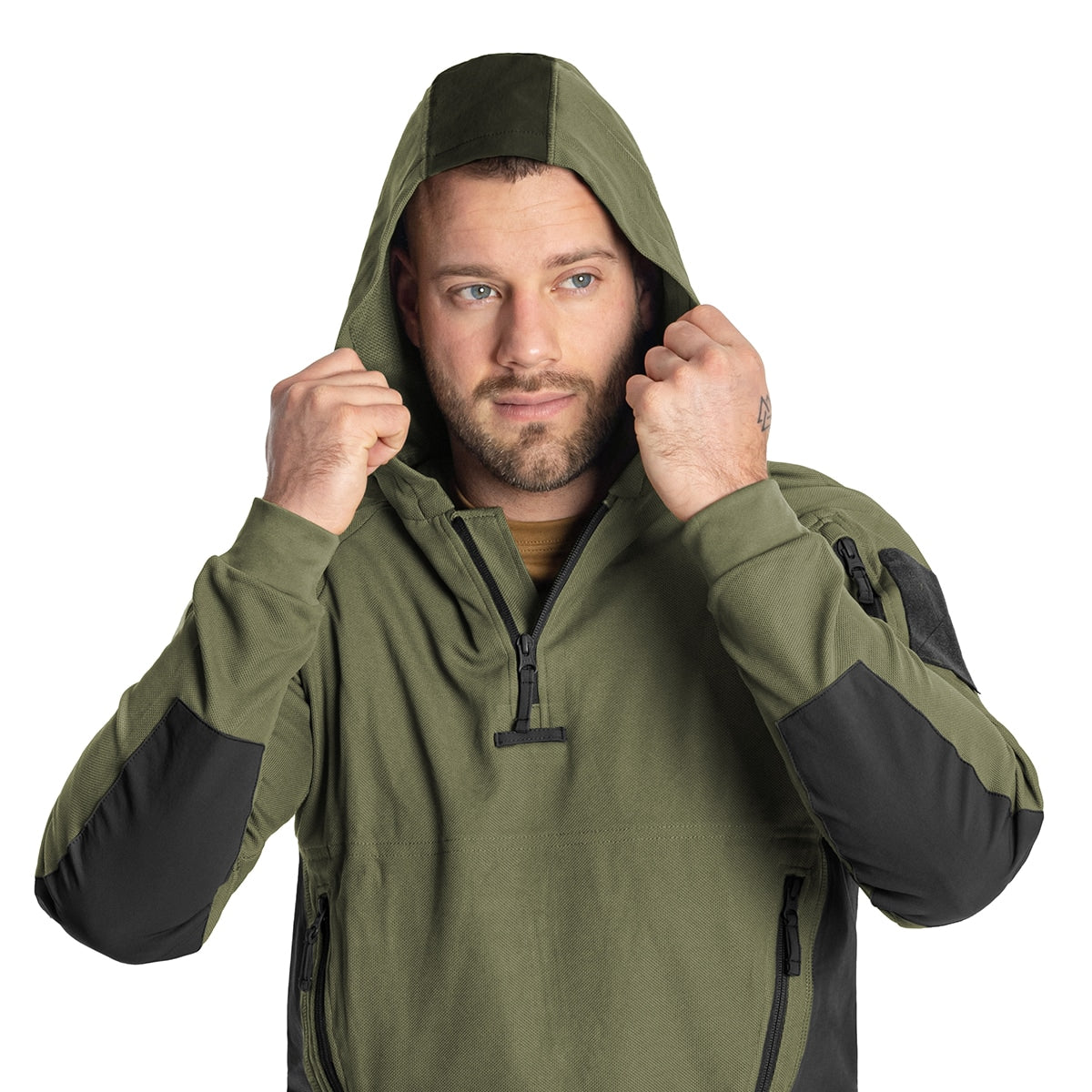 Bluza Helikon Range Hoodie TopCool - Olive Green/Black
