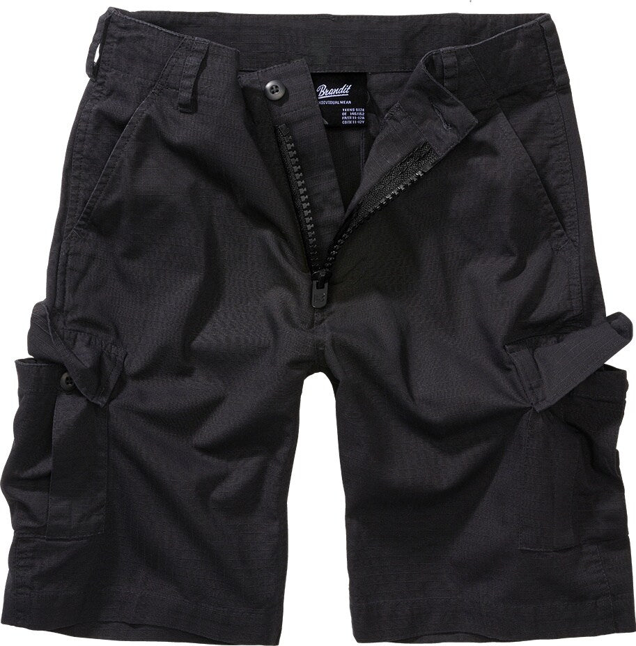 Szorty dziecięce Brandit BDU Rip-Stop - Black