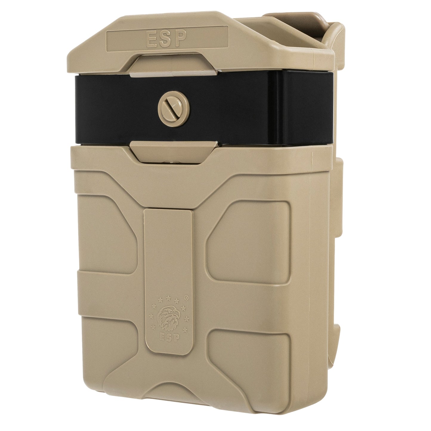 Ładownica obrotowa ESP z montażem UBC-07 na magazynek AR-15 MOLLE - Khaki