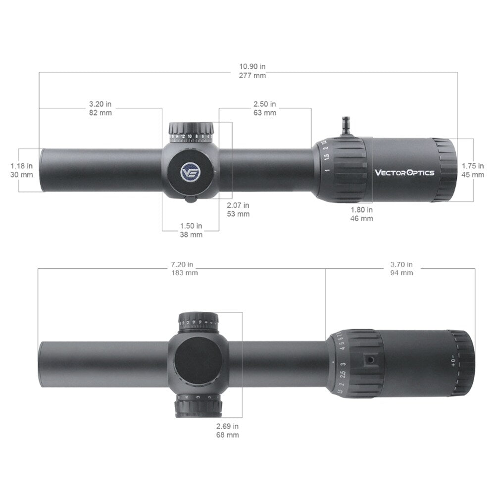 Luneta celownicza Vector Optics Constantine 1-10x24 Second Focal Plane