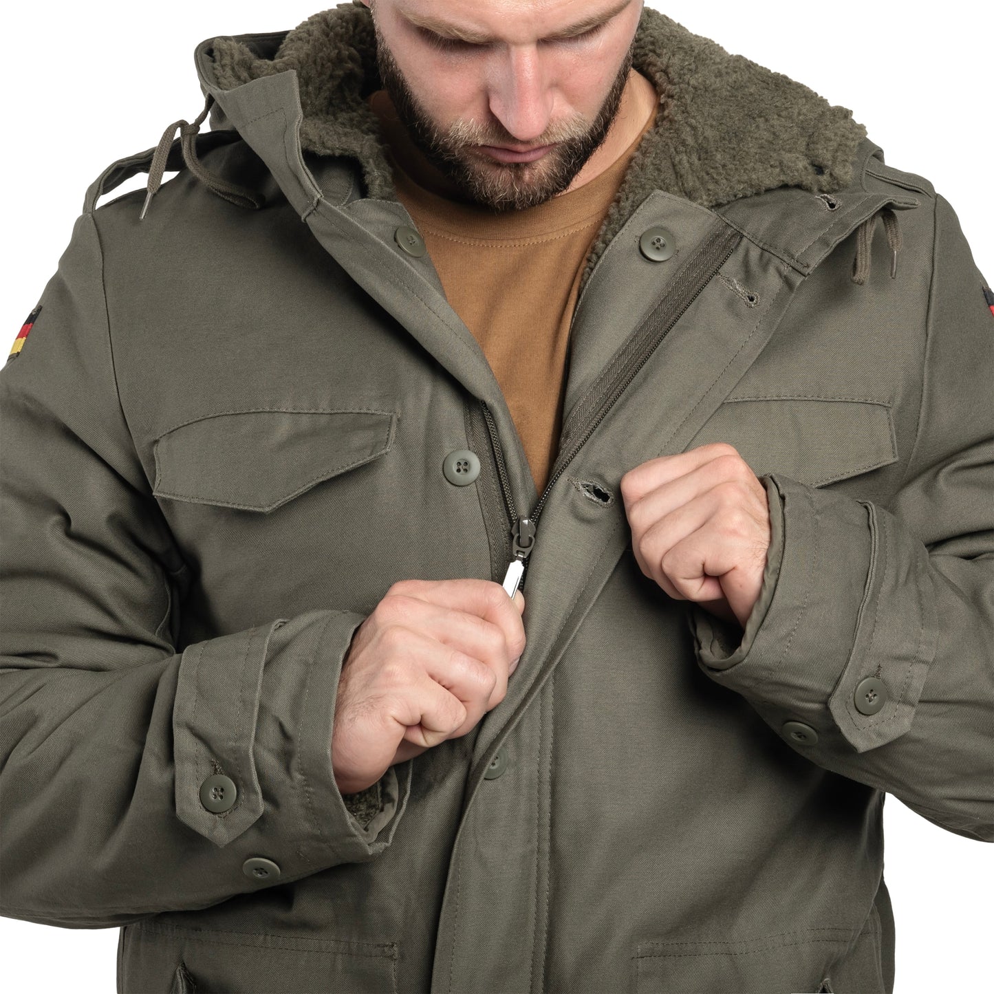 Kurtka Brandit BW Parka Flag - Olive