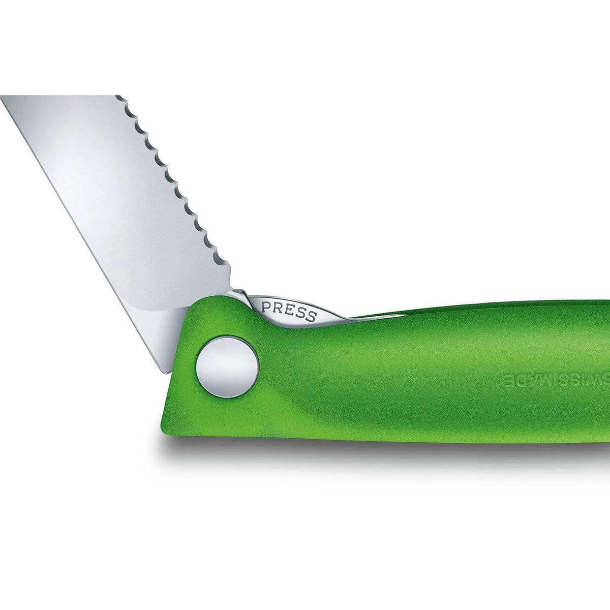 Nóż składany kuchenny Victorinox Green - ząbkowane ostrze z zaokrąglonym czubkiem