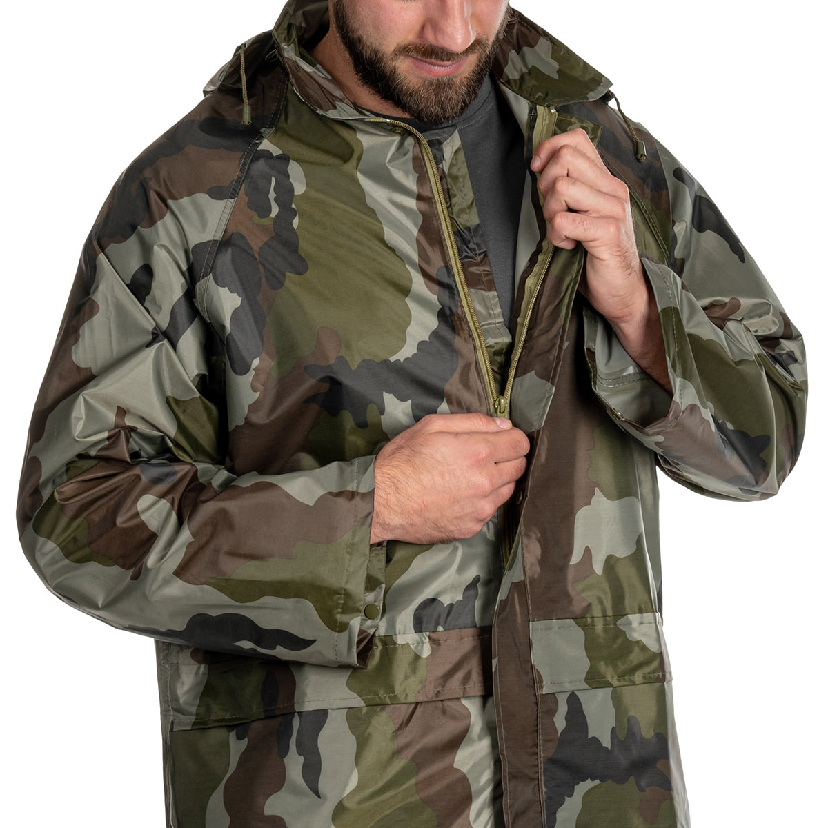 Komplet przeciwdeszczowy Mil-Tec kurtka+spodnie - CCE-Camo
