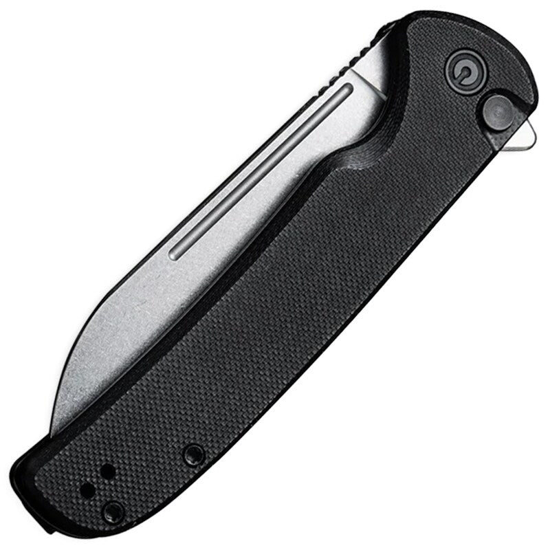 Nóż składany Civivi Chevalier Stonewashed G10 - Black