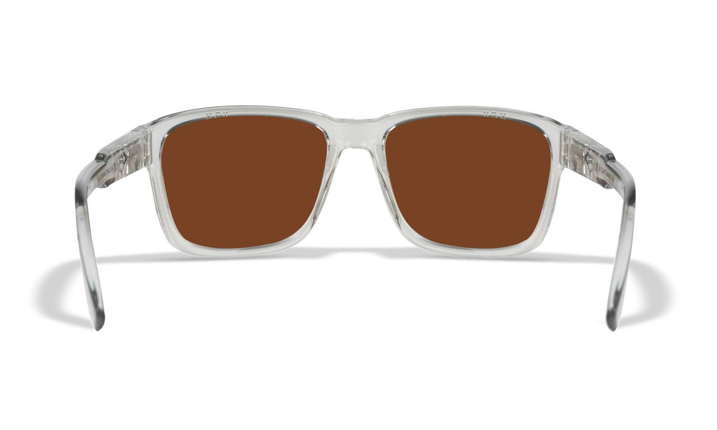 Okulary Wiley X Trek - Captivate Polarized Green Mirror/Gloss Crystal Light Grey