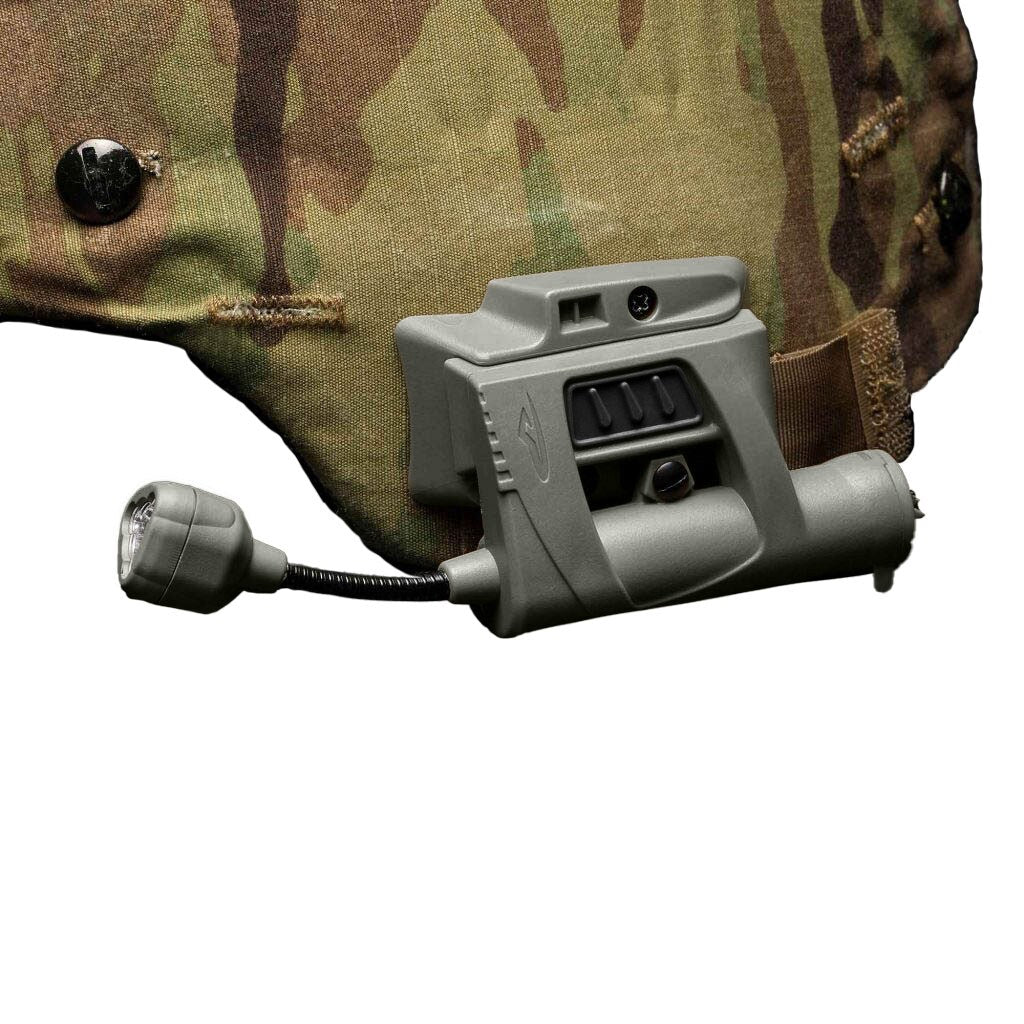 Latarka na hełm Princeton Tec Charge MPLS Olive Drab - 55 lumenów