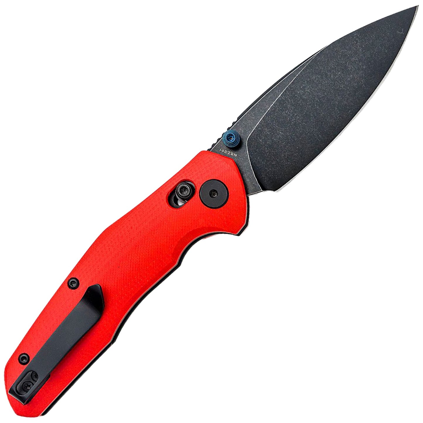 Nóż składany Bestechman Ronan Black Titanized Stonewash - Red