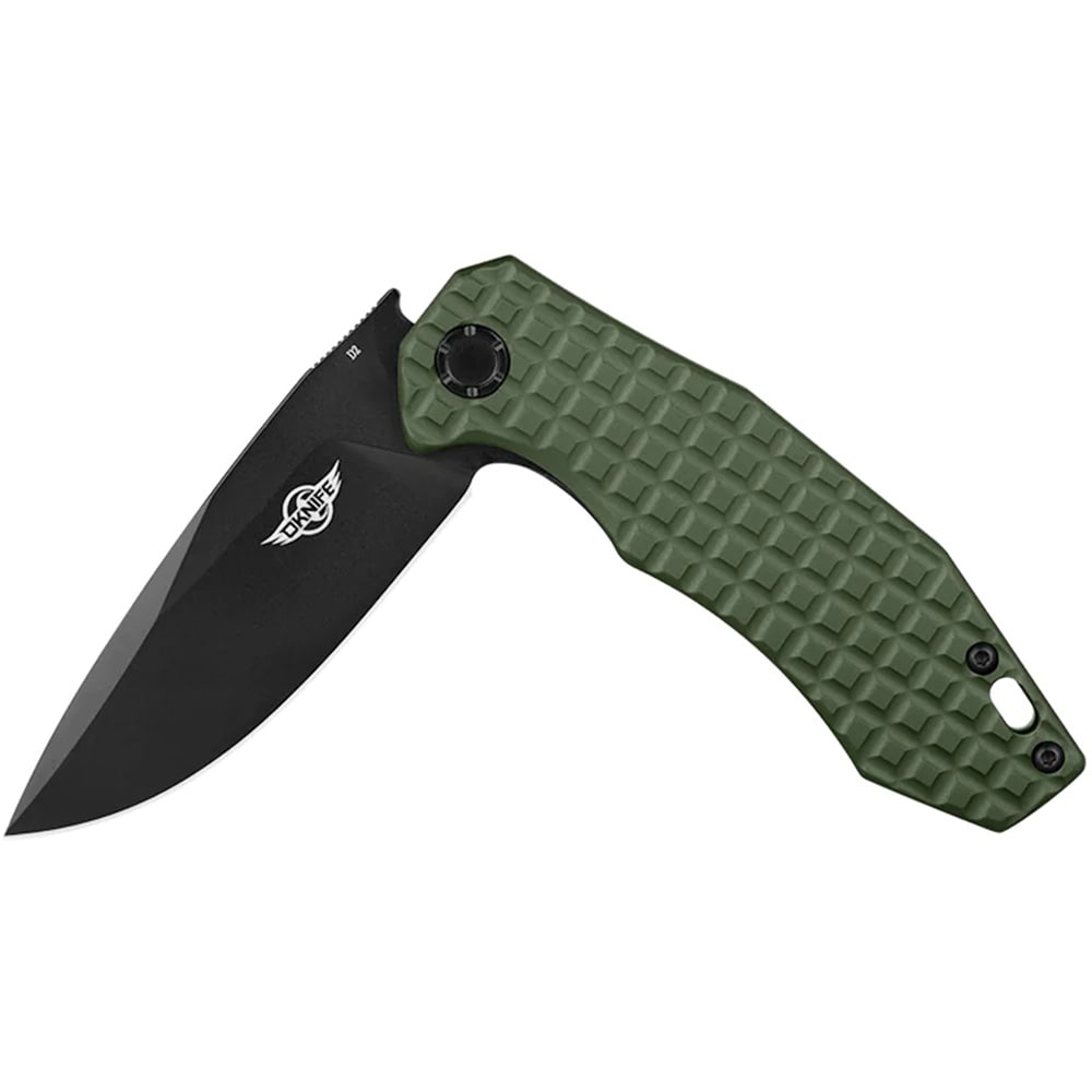 Nóż składany Oknife Spurdog OD Green - stal narzędziowa D2