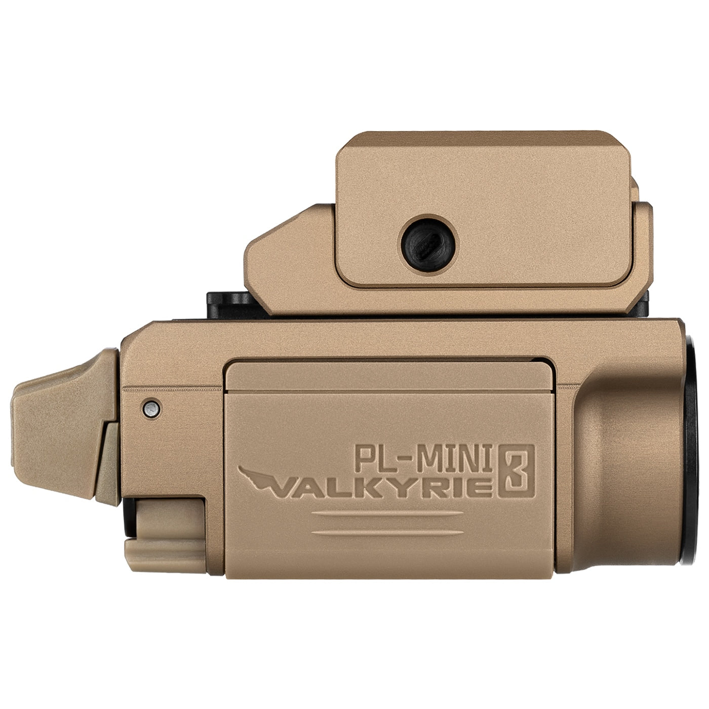 Latarka na broń Olight PL Mini 3 Valkyrie - Desert Tan - 600 lumenów