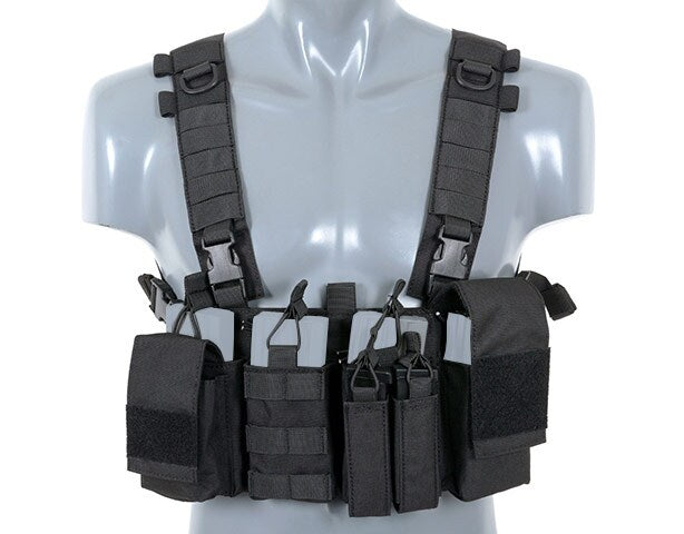 Kamizelka taktyczna 8Fields Buckle Up Chest Rig V3 - czarny