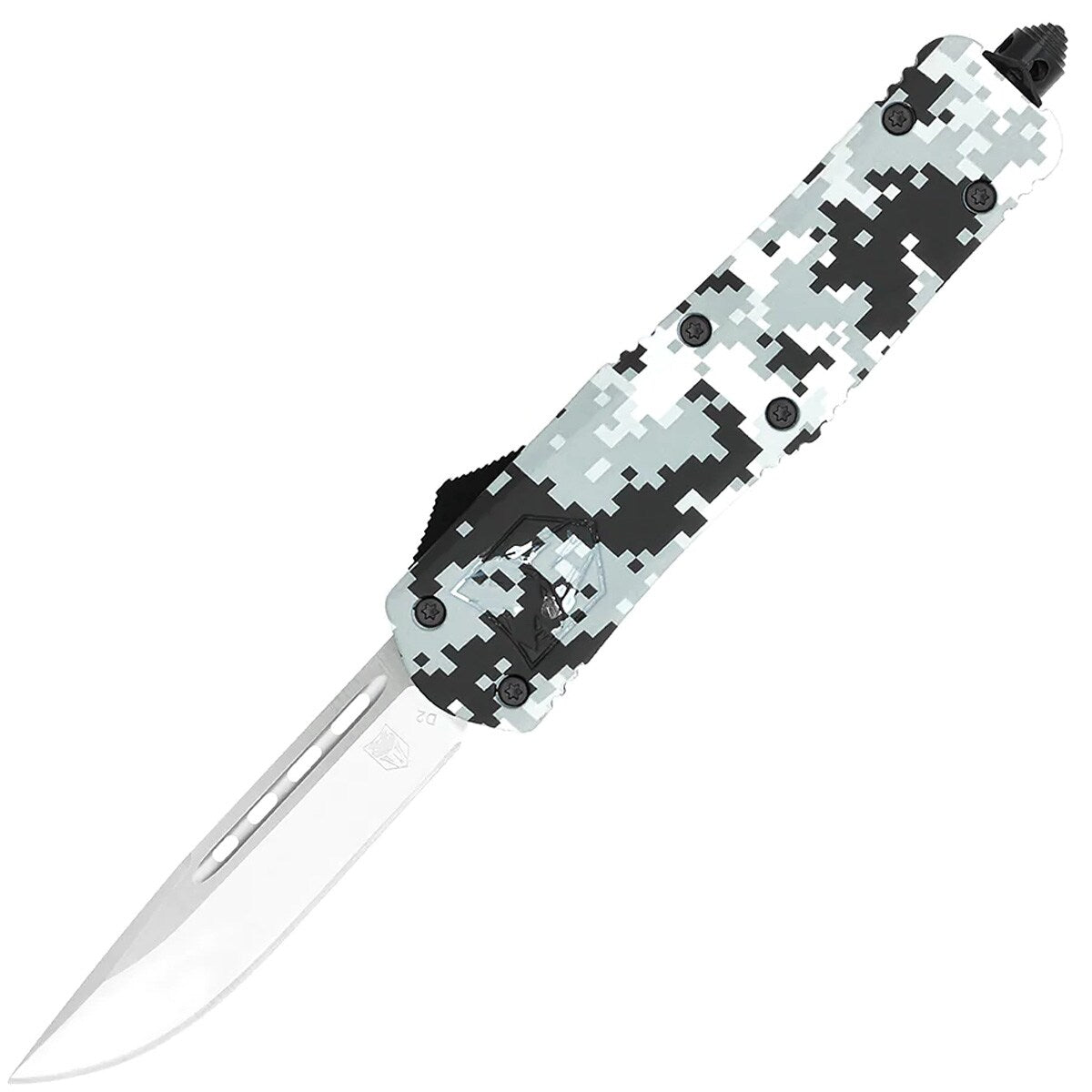 Nóż sprężynowy CobraTec FS-3 Large Drop-Point - Winter Digi Camo