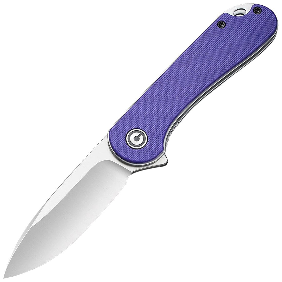 Nóż składany Civivi D2 Elementum Flipper C907V - Satin/Purple G10